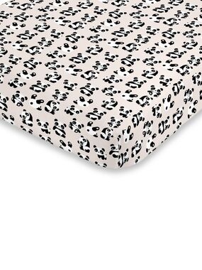 NoJo Super Soft Playful Panda Fitted Mini Crib Sheet